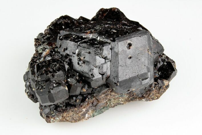 Andradite Garnet Cluster with Fluorapatite Crystals - China #196985